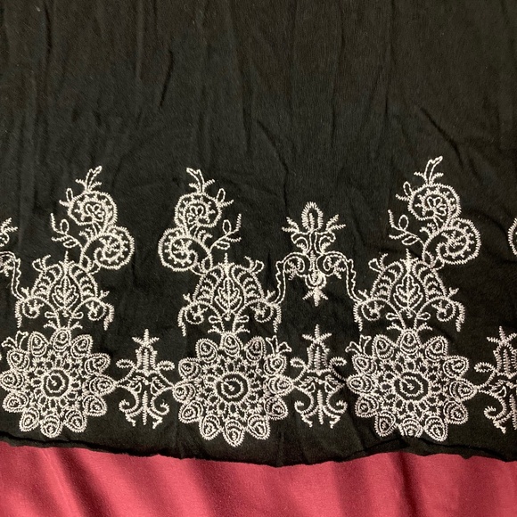 BCBGMaxAzria Black Boho Tunic Top - Picture 6 of 8